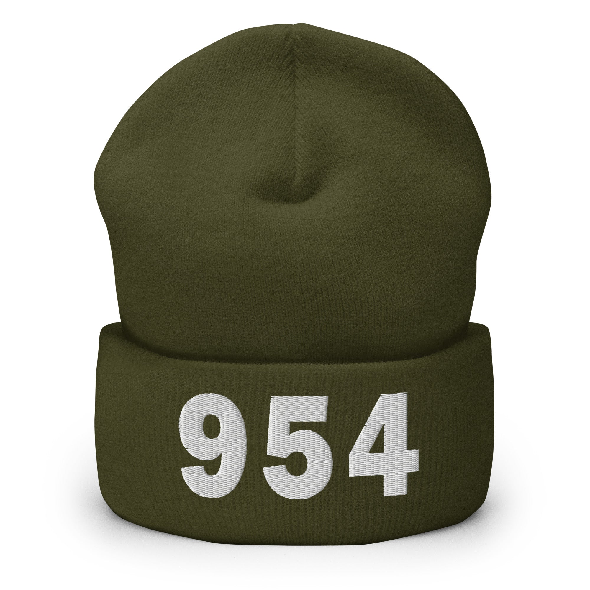 954 Area Code Cuffed Beanie