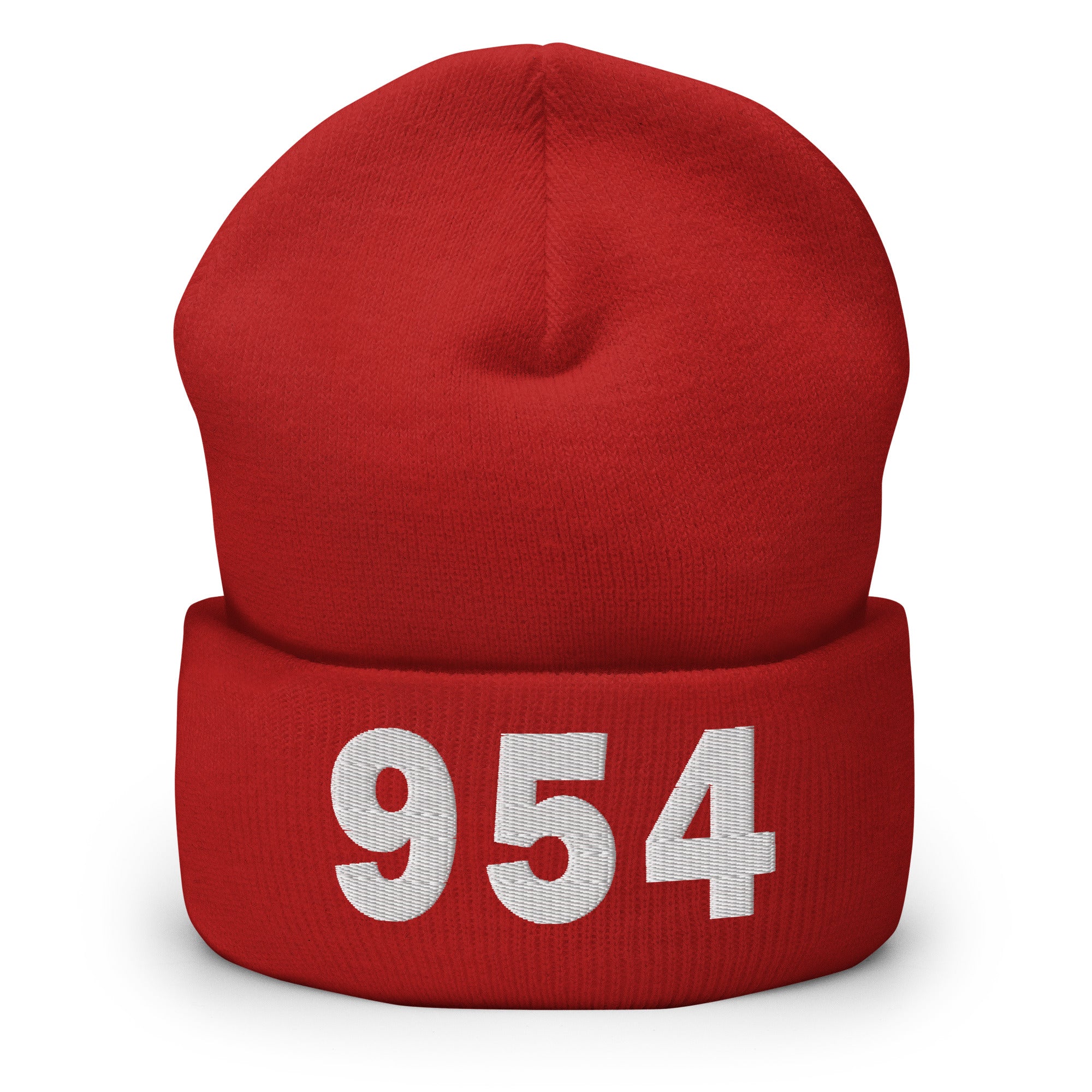 954 Area Code Cuffed Beanie
