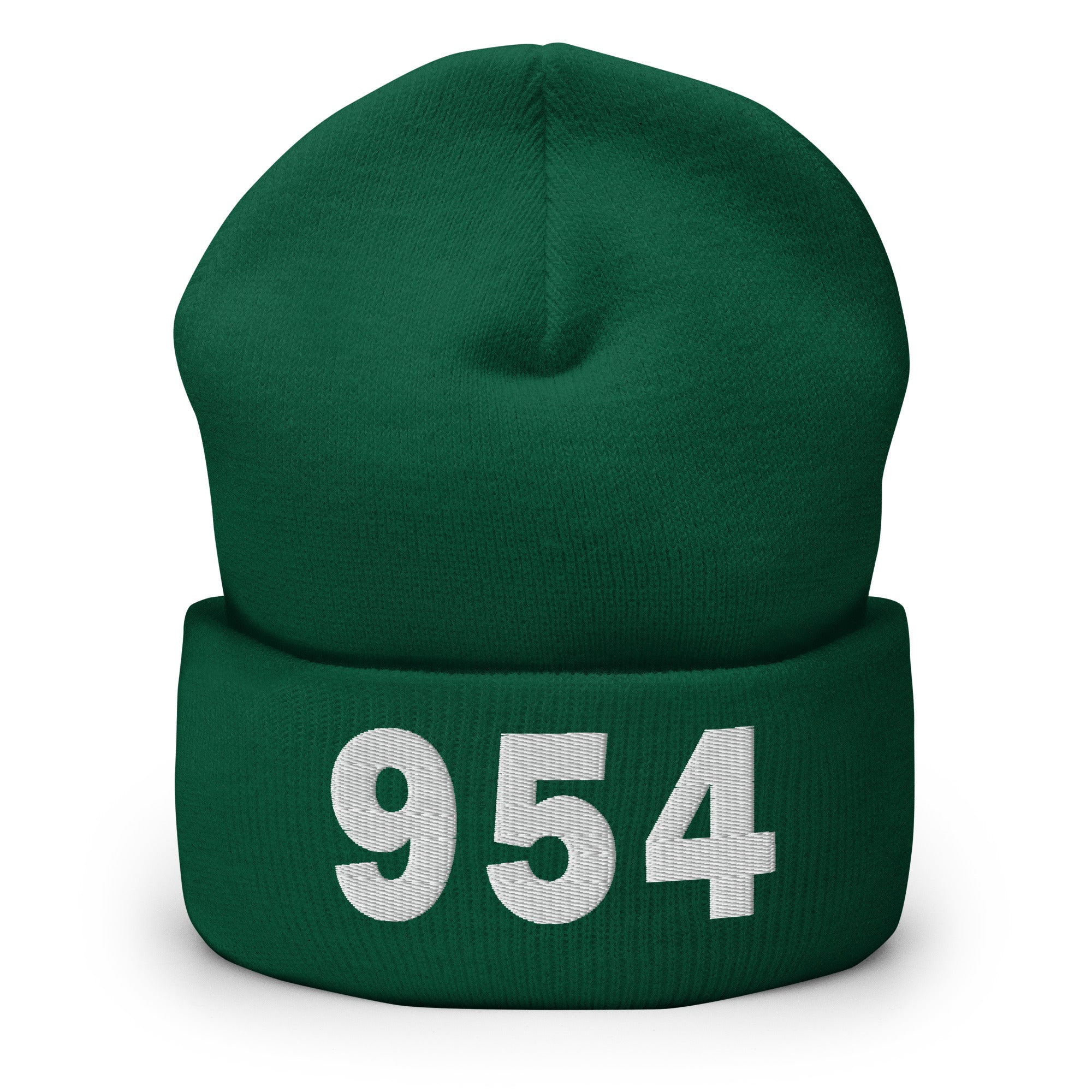 954 Area Code Cuffed Beanie