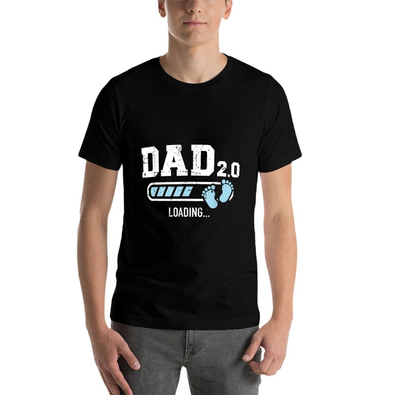 2nd Second Time Dad Loading Bar Baby Announcement  Slim-fit Cut T-Shirt