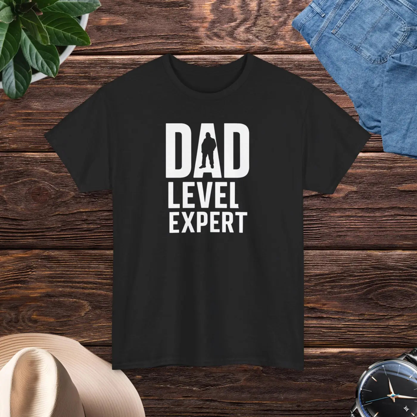 Dad Level Expert Heavy Cotton Tee – Father’s Day - Dipaliz