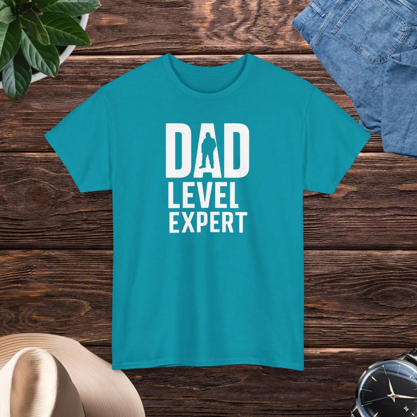 Dad Level Expert Heavy Cotton Tee – Father’s Day - Dipaliz