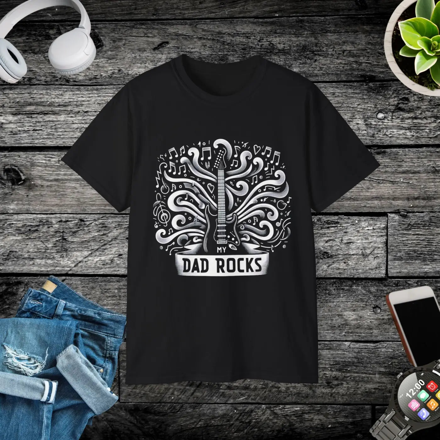My Dad Rocks Guitar T-shirt – Father’s Day Tee - Dipaliz
