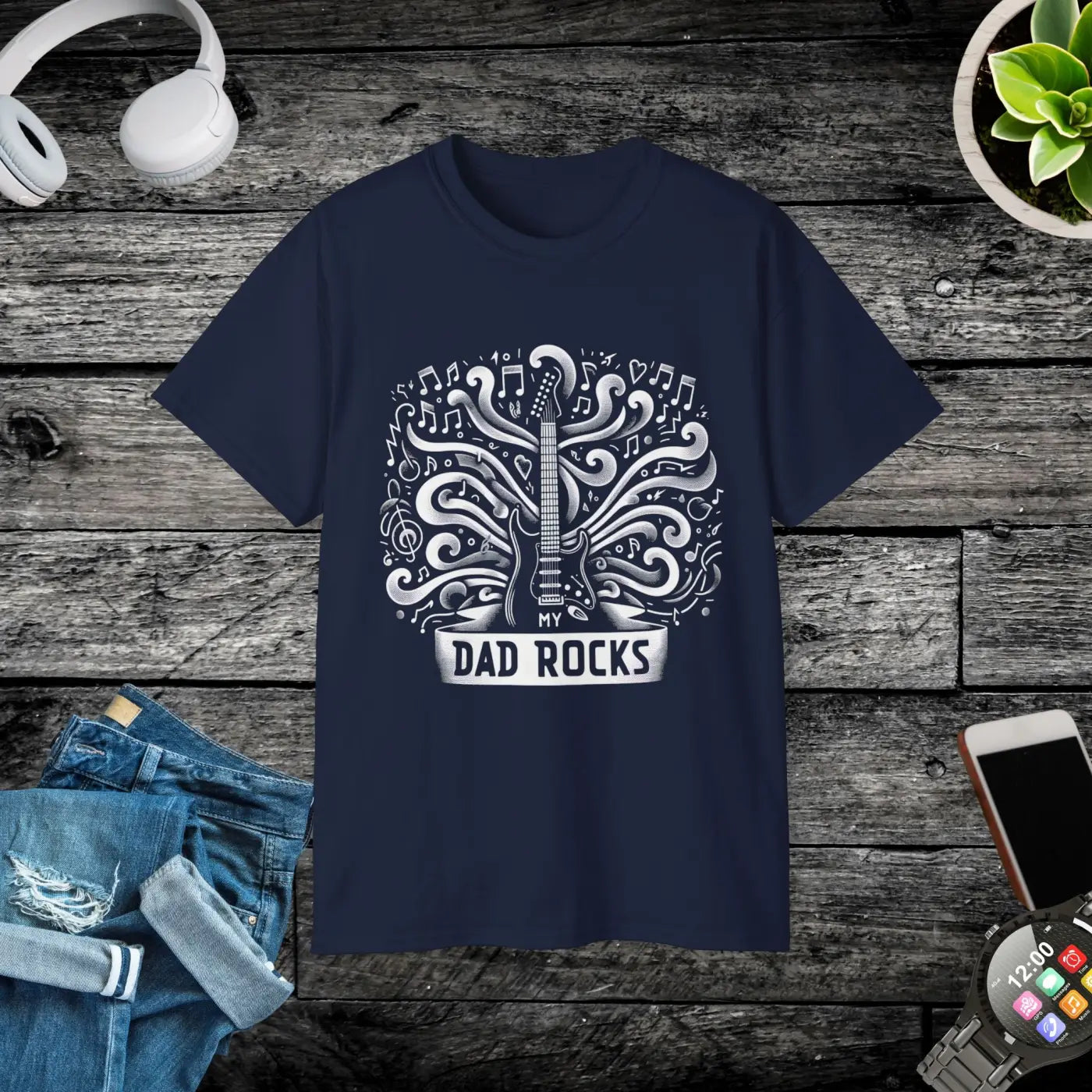 My Dad Rocks Guitar T-shirt – Father’s Day Tee - Dipaliz
