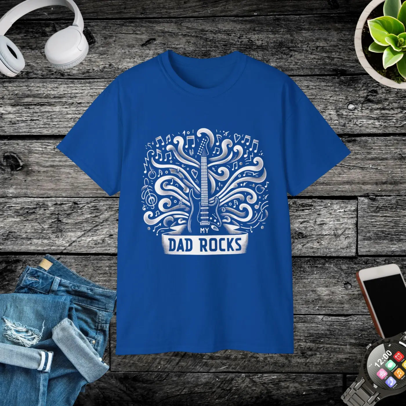My Dad Rocks Guitar T-shirt – Father’s Day Tee - Dipaliz