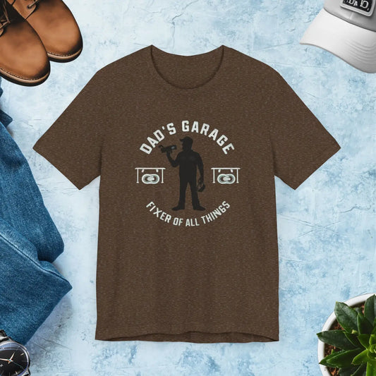 Comfy Crew Jersey Dad's Garage Cotton Tee - Dipaliz