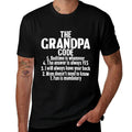 Funny Grandpa Memes For Fathers Day The Grandpa Code Cool Best Grandfather Mens Humor Joke  Lightweight T-Shirt