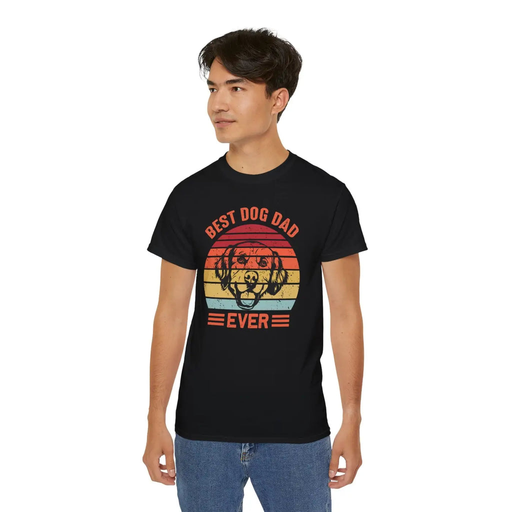 Best Dog Dad T-Shirt - Ultra Cotton Tee - Dipaliz