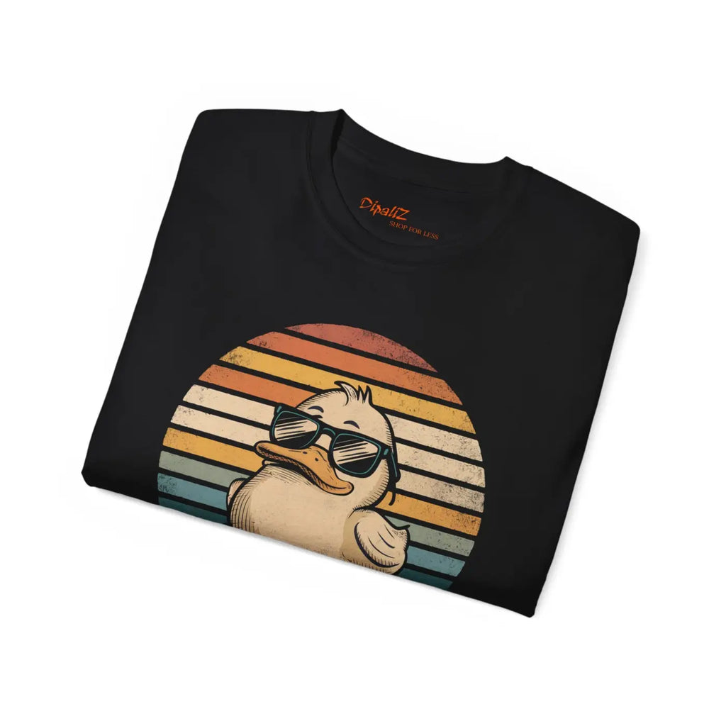 Duck Dad Unisex Ultra Cotton Tee – Ribbed Knitting - Dipaliz