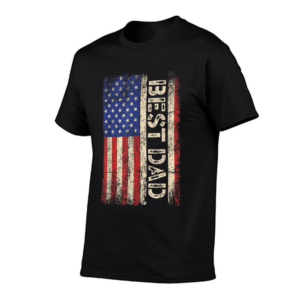 Best Dad Ever US American Fathers Day Men  Breathable T-Shirt
