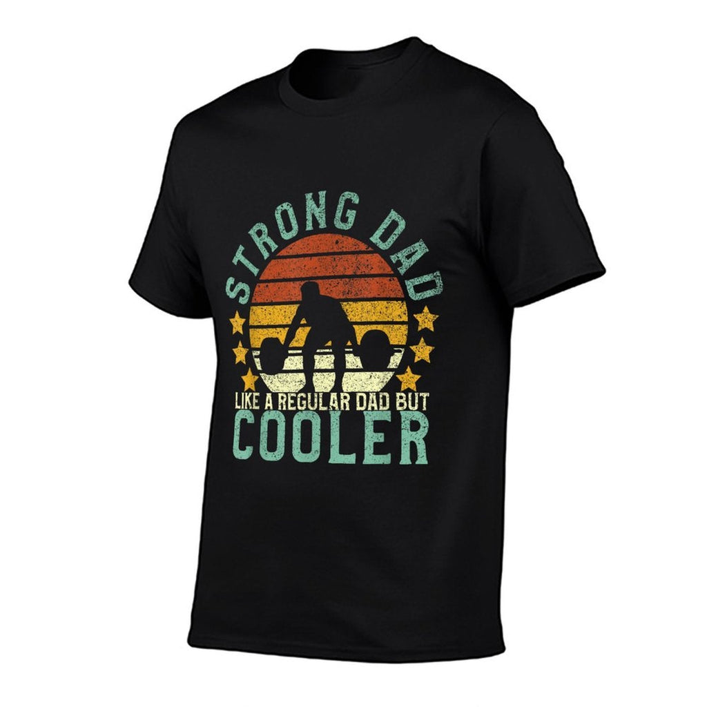 Strong Dad Workout  Weight Lifting Father's Day Gift  Vintage-inspired T-Shirt