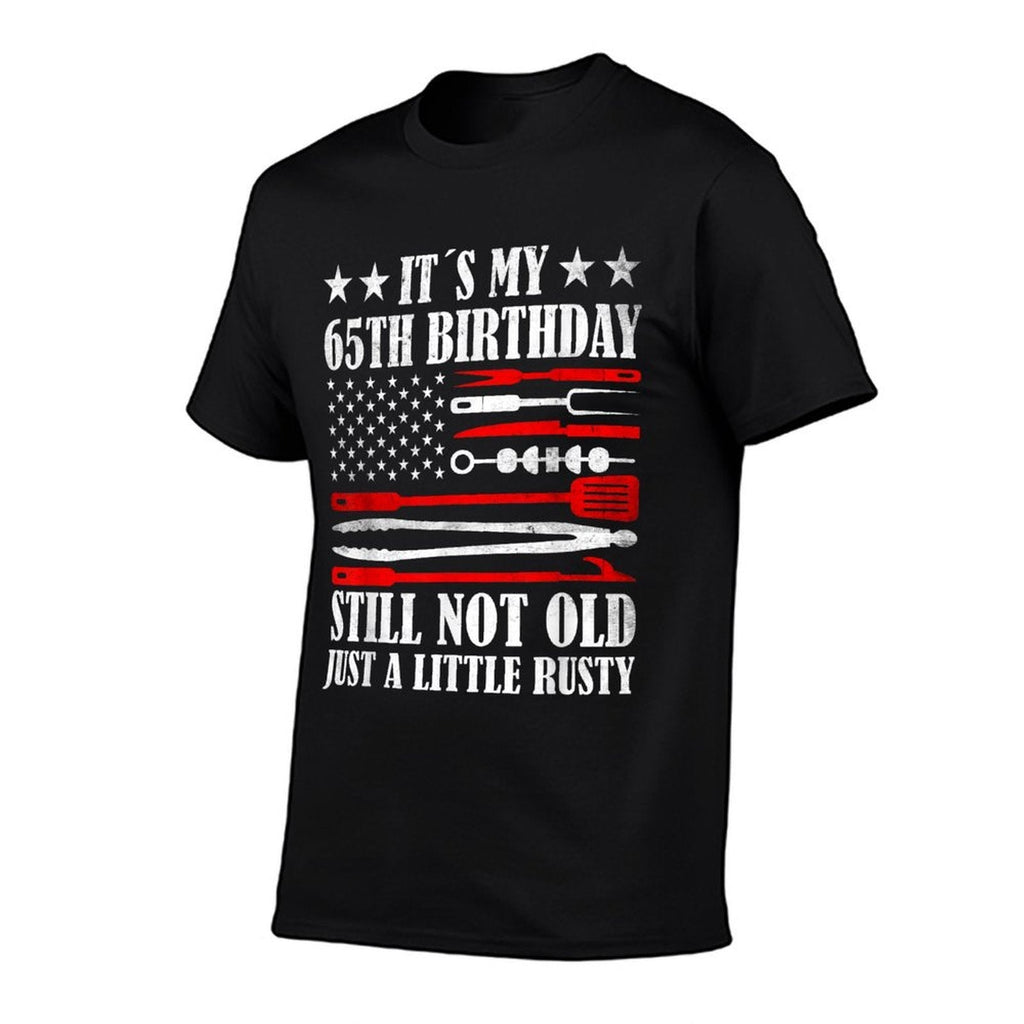 Retro Turning 65 Years Old Vintage US Men's 65th Birthday  Wrinkle-resistant T-Shirt