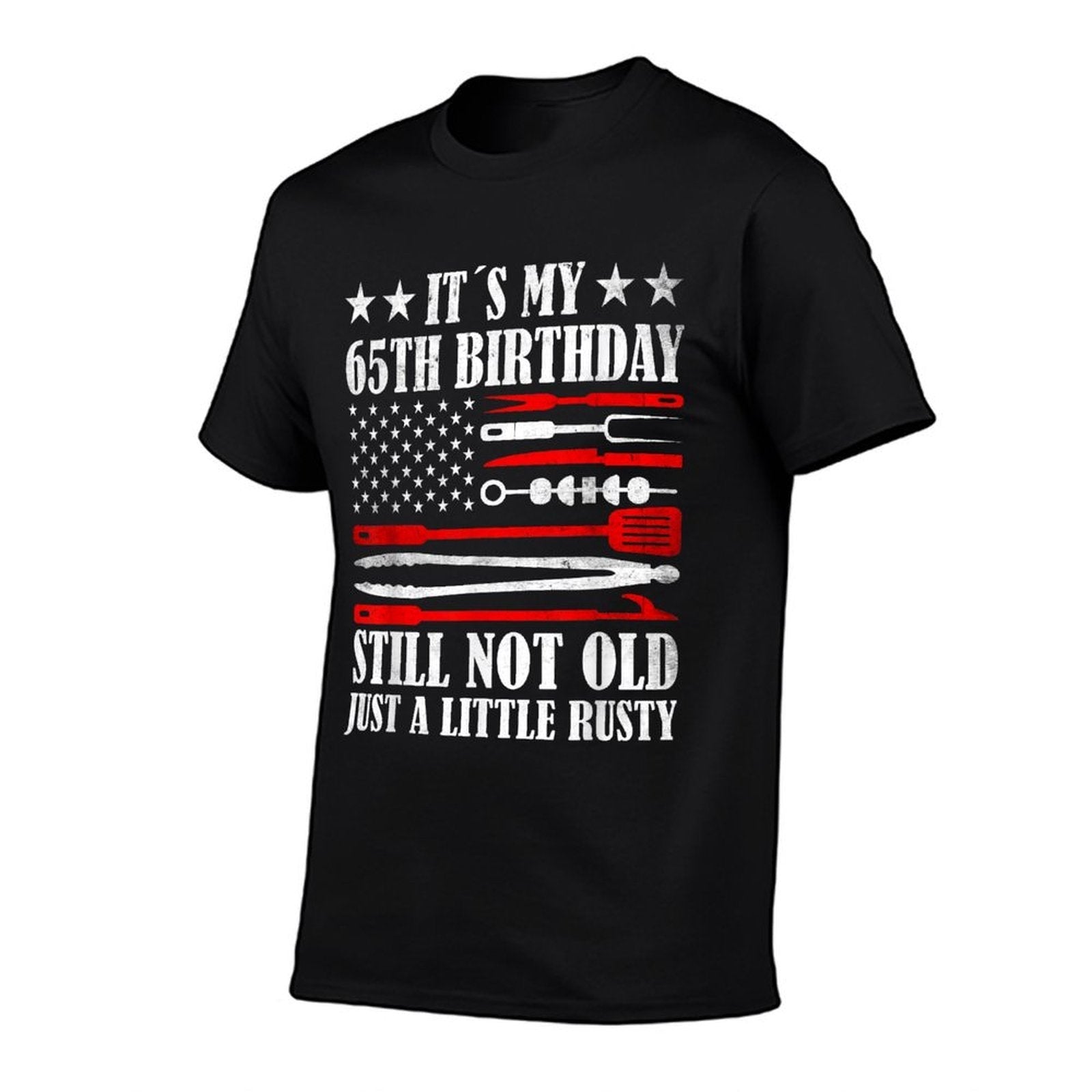 Retro Turning 65 Years Old Vintage US Men's 65th Birthday  Wrinkle-resistant T-Shirt