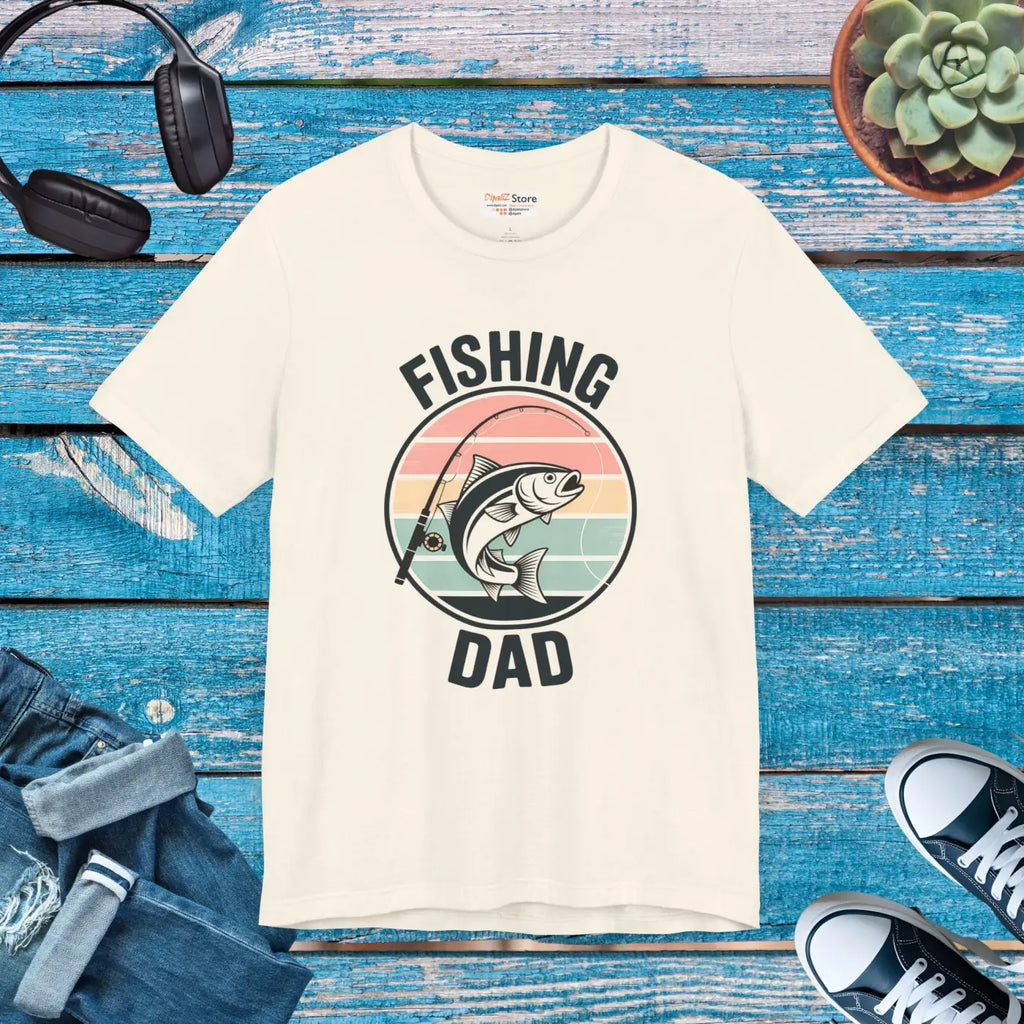 Fishing Dad Short Sleeve Tee – Cotton Shirt - Dipaliz