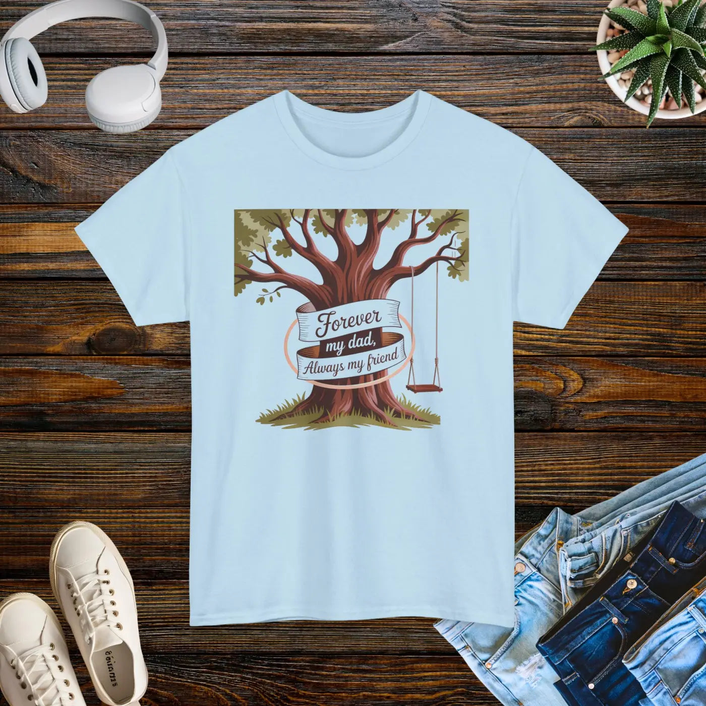 Dad Tree Heavy Cotton Tee – Unisex Cotton - Dipaliz