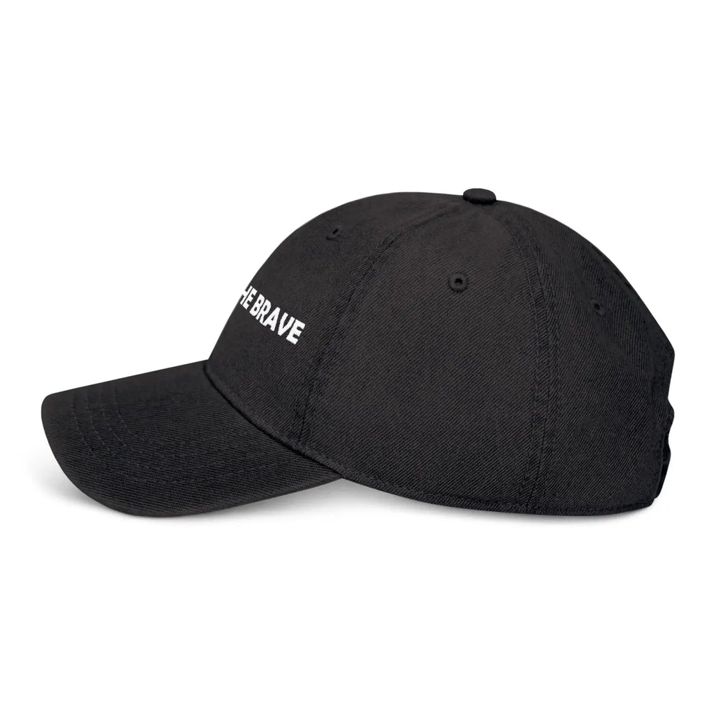 Black Dad Cap – Brave Denim Hat Stylish Wear - Dipaliz