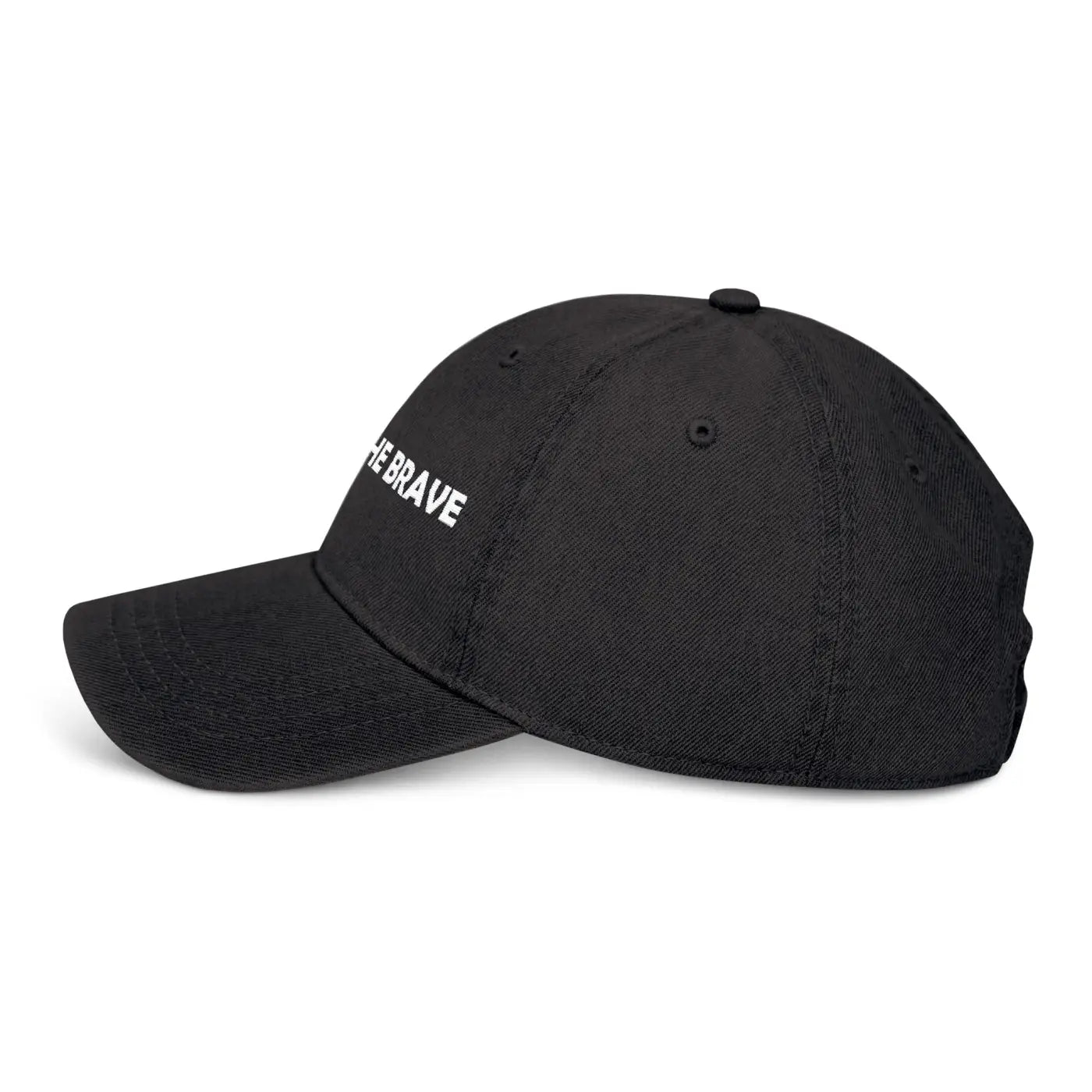 Black Dad Cap – Brave Denim Hat Stylish Wear - Dipaliz