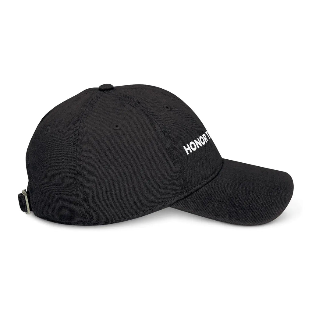 Black Dad Cap – Brave Denim Hat Stylish Wear - Dipaliz