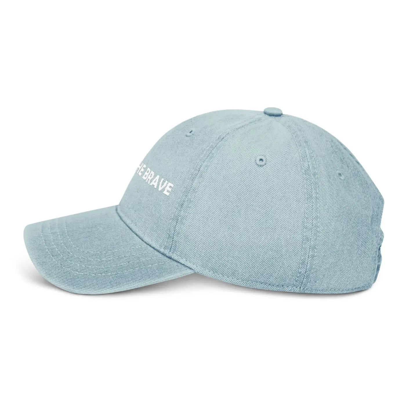 Black Dad Cap – Brave Denim Hat Stylish Wear - Dipaliz