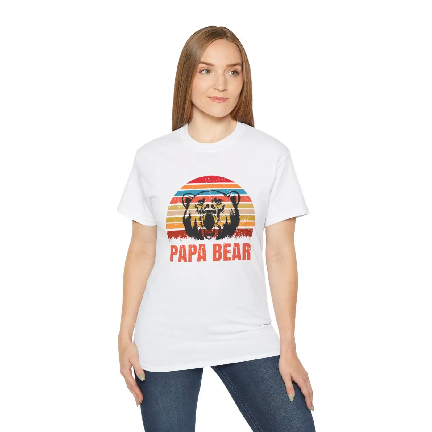 Papa Bear Tee – Soft Cotton Father's Day T-shirt - Dipaliz