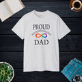 Bold Neurodivergent Dad Cotton Tee - Graphic Print - Dipaliz