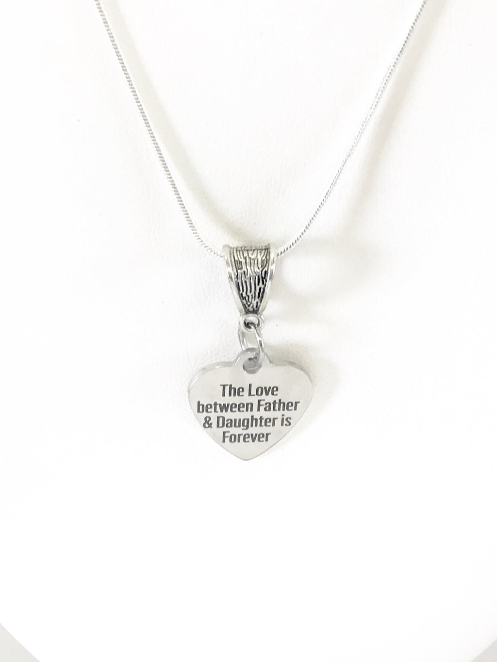 The Love Between Father And Daughter Is Forever Necklace, Wedding Gift For Daughter, Remembering Dad, Graduation Necklace Gift for Her