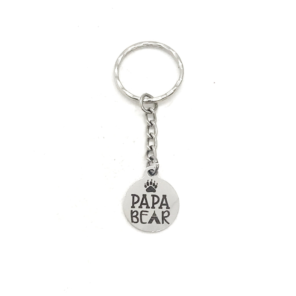 Fathers Day Gift, Papa Bear Keychain, Papa Keychain, Dad Keychain, Protective Dad Keychain, Dad Gift, Daddy Gift, Gift For Dad from Kids