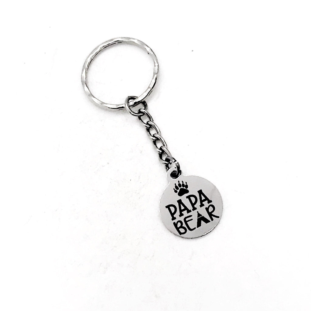 Fathers Day Gift, Papa Bear Keychain, Papa Keychain, Dad Keychain, Protective Dad Keychain, Dad Gift, Daddy Gift, Gift For Dad from Kids
