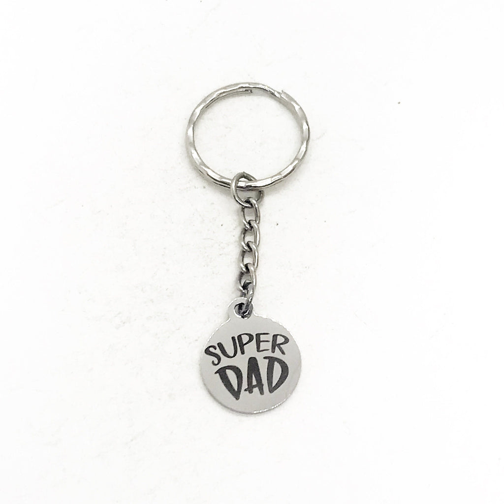 Fathers Day Gift, Super Dad Keychain, Daddy Keychain, Dad Keychain, Protective Dad Keychain, Dad Gift, Daddy Gift, Gift For Dad from Kids
