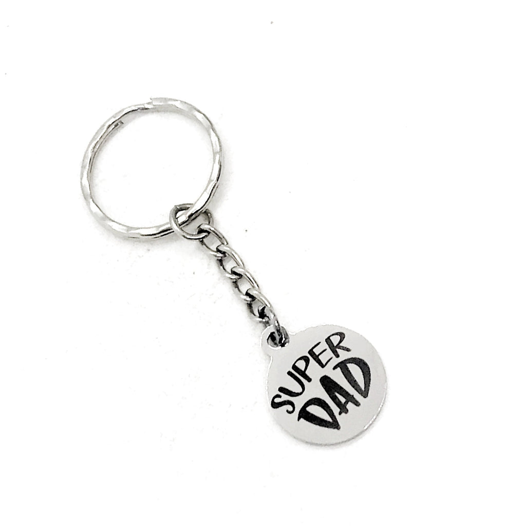 Fathers Day Gift, Super Dad Keychain, Daddy Keychain, Dad Keychain, Protective Dad Keychain, Dad Gift, Daddy Gift, Gift For Dad from Kids