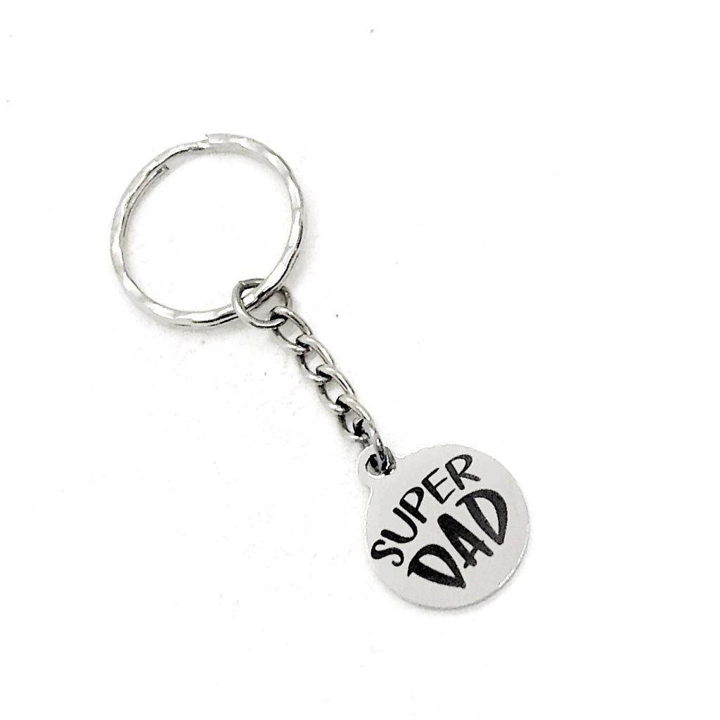 Fathers Day Gift, Super Dad Keychain, Daddy Keychain, Dad Keychain, Protective Dad Keychain, Dad Gift, Daddy Gift, Gift For Dad from Kids
