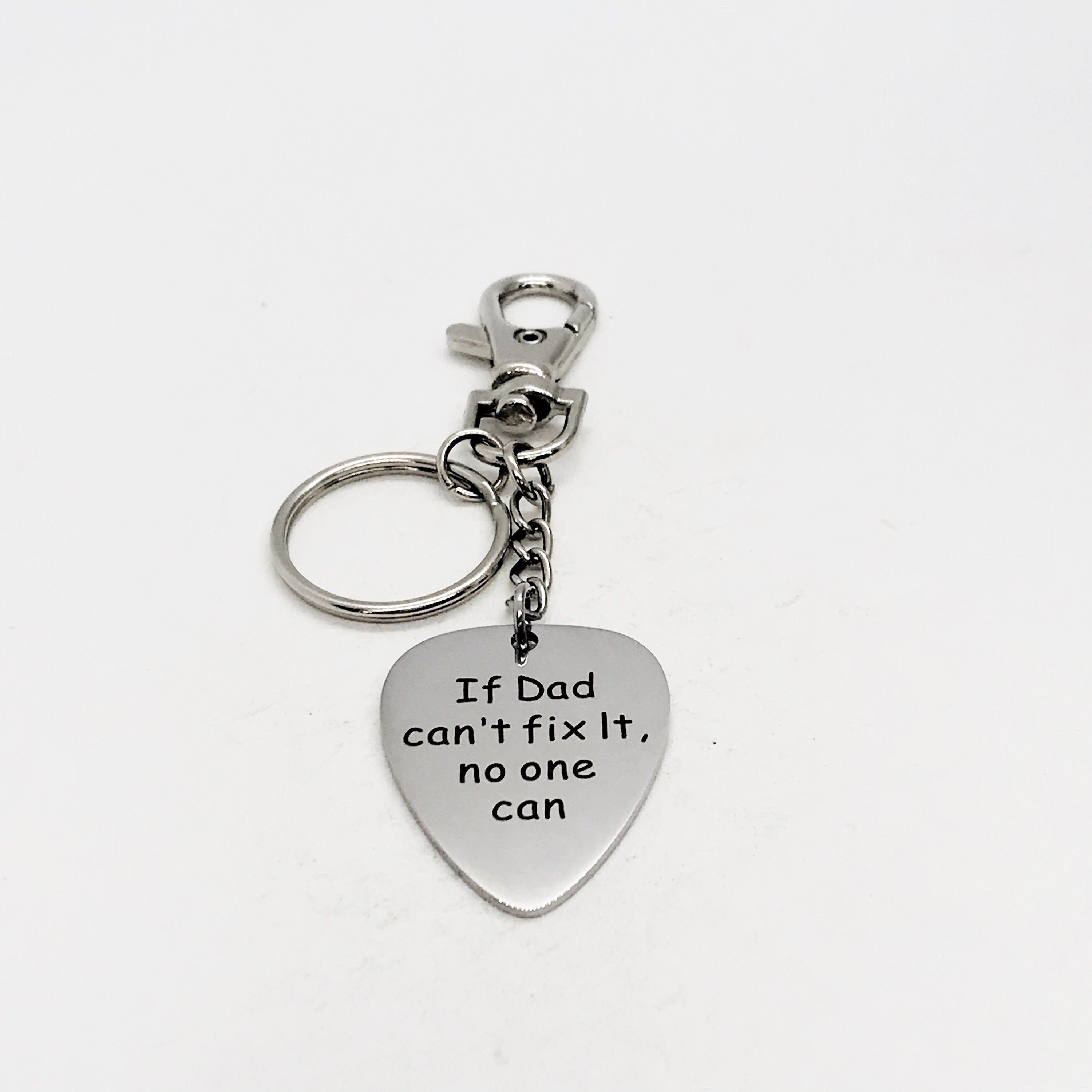 Dad Gift, If Dad Can’t Fix It No One Can Keychain, Dad Birthday Gift, Dad Love Gift, New Dad Gift, Dad Announcement, Gift For Dad