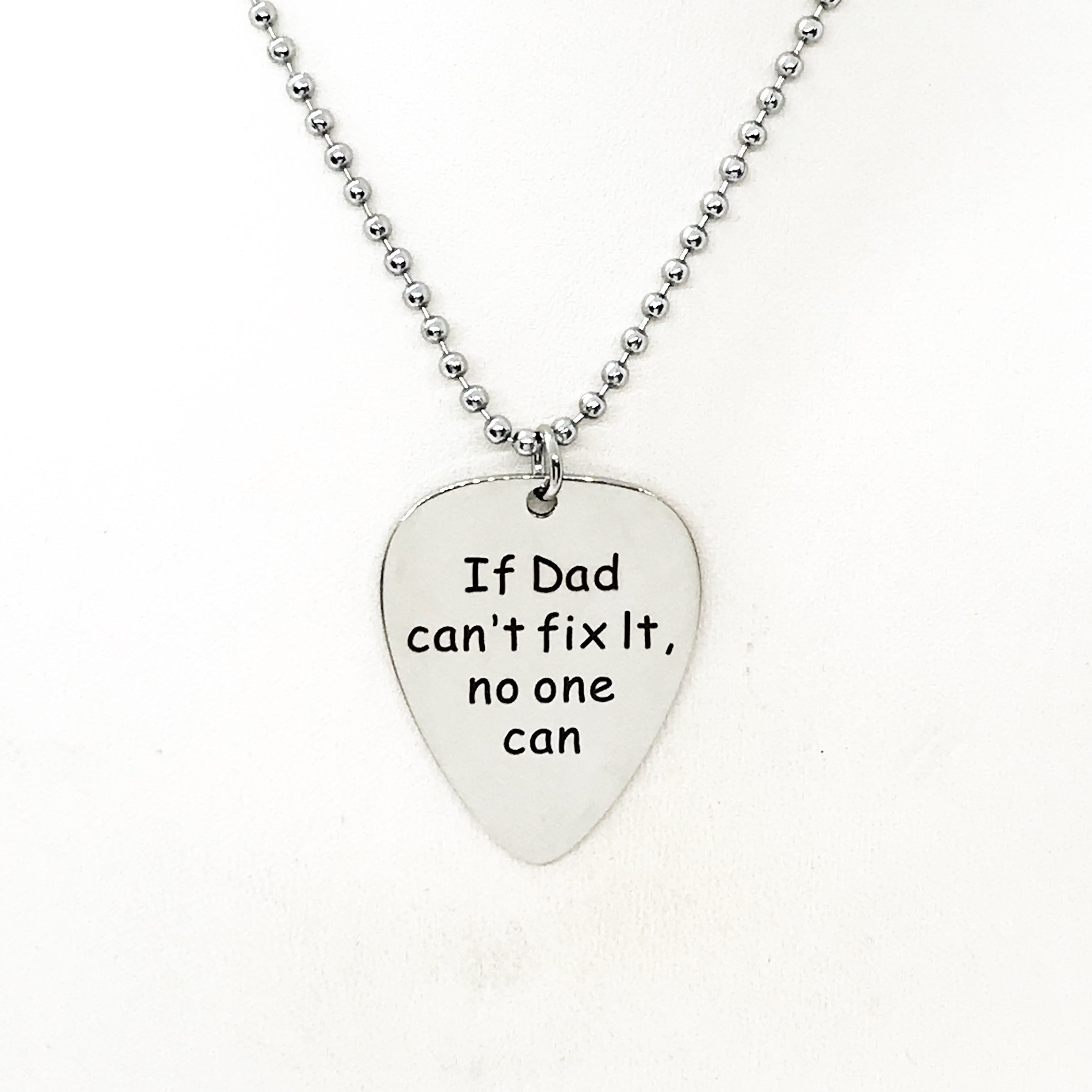 Dad Gift, If Dad Can’t Fix It No One Can Necklace, Man Necklace, Husband Gift, Dad Birthday, New Dad Gift, Dad Announcement, Pregnancy Gift