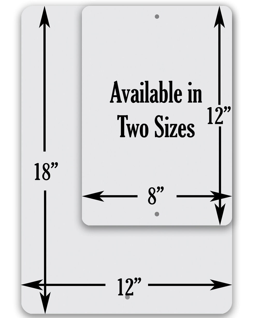 Big Foot in the Woods Peace Sign - Metal Sign
