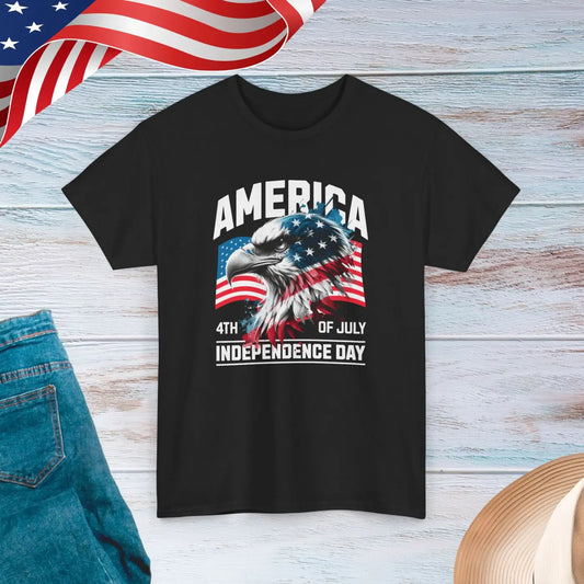 Unisex Deluxe Independence Day Tee – Eagle - Dipaliz