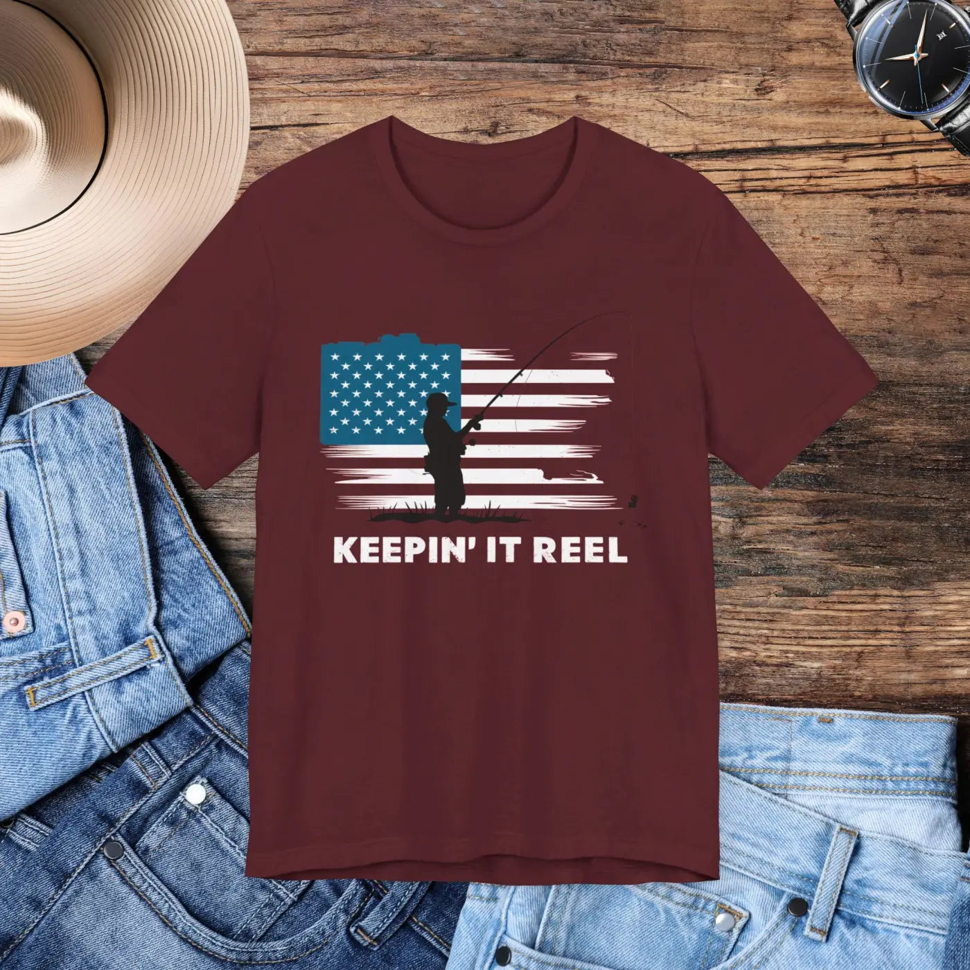 Stars and Stripes Tee – Independence Day Fishing - Dipaliz