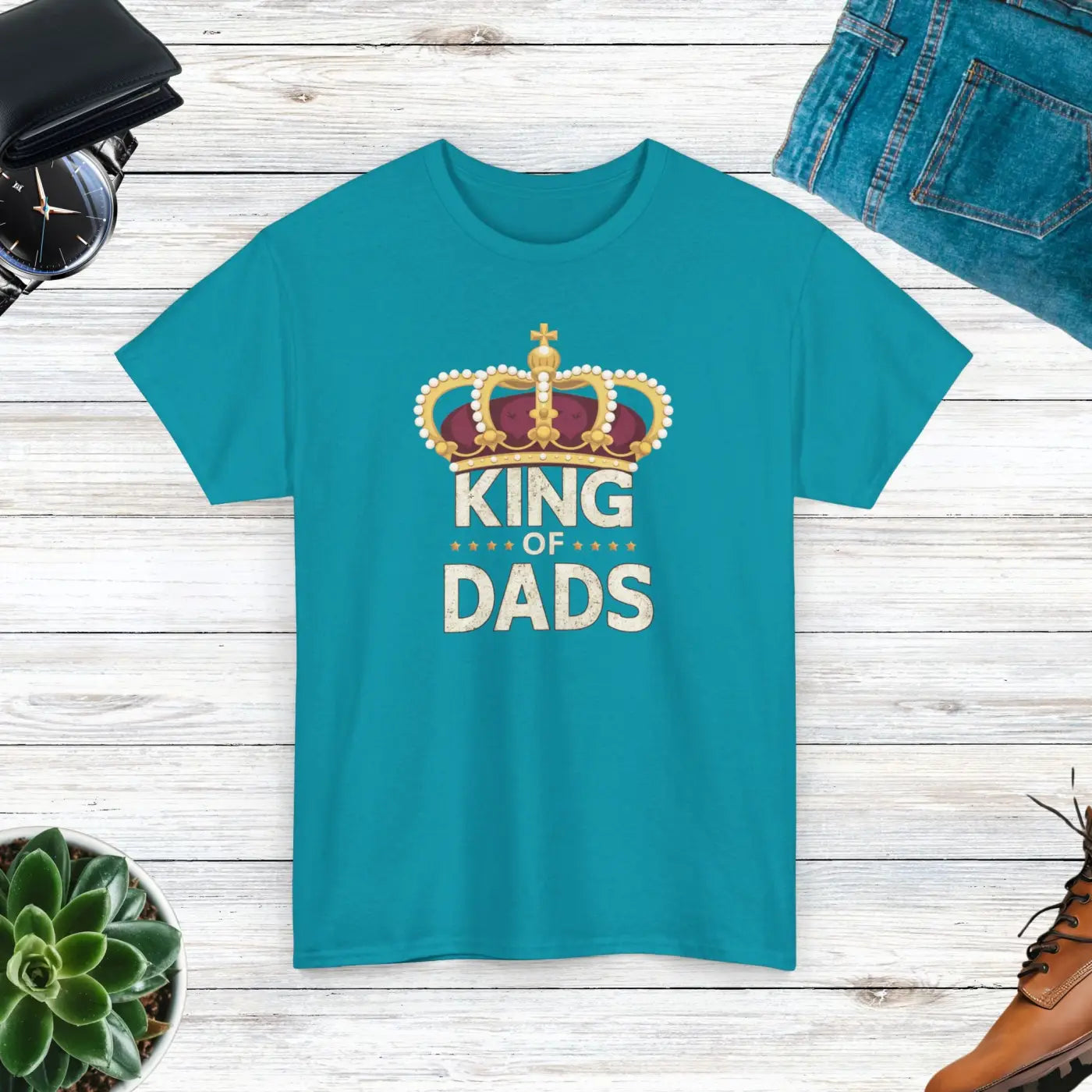 King of Dads Tee – Durable Heavy Cotton - Dipaliz