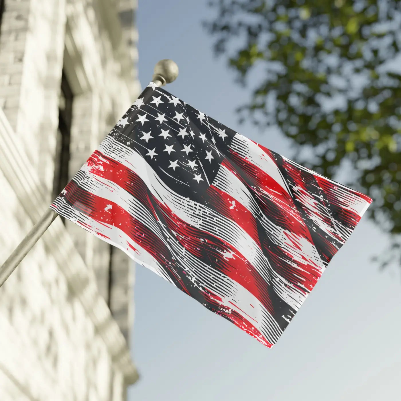 Flag Wall Art – Independence Day Home Decor - Dipaliz