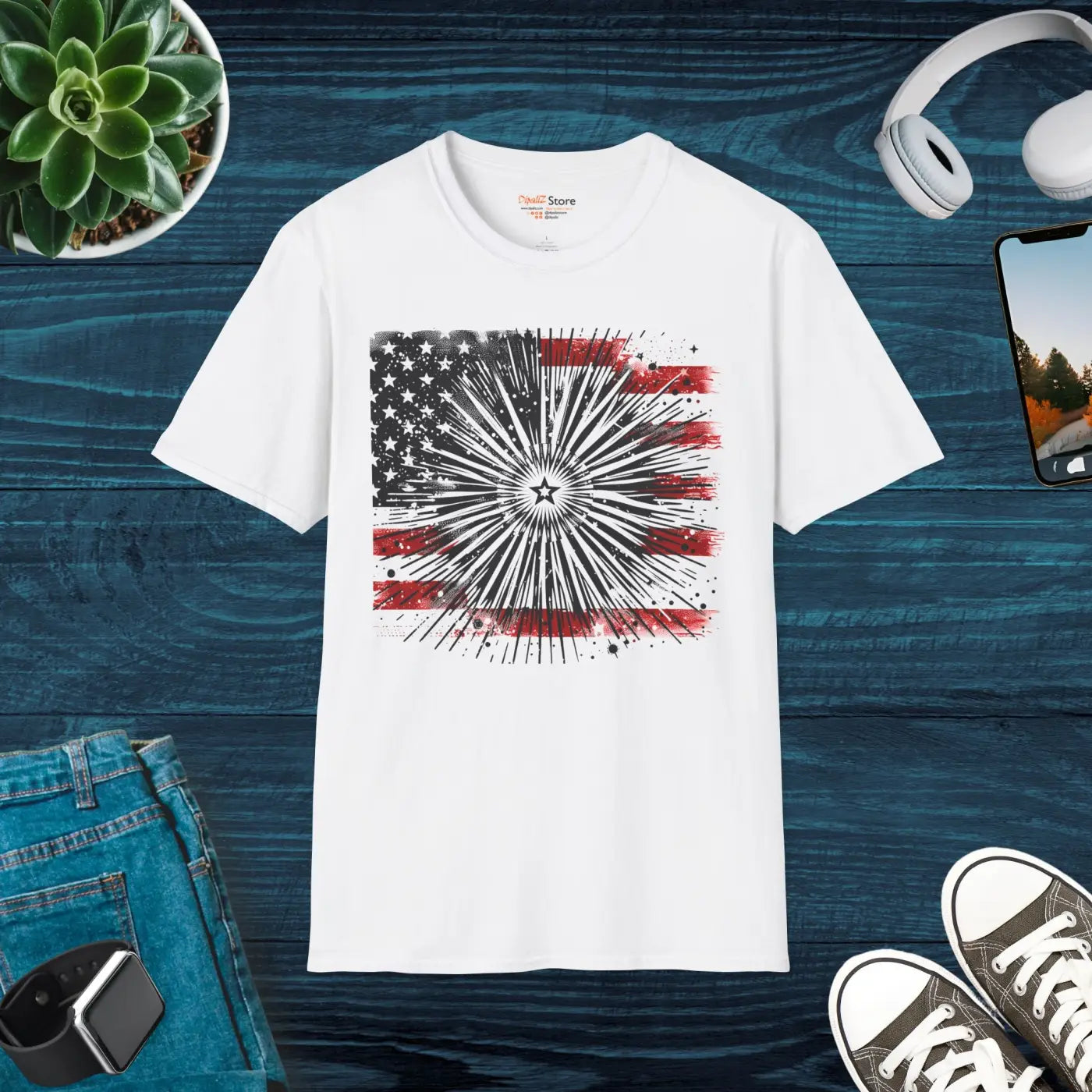 Usa Pride Tee – Patriotic Graphic Cotton - Dipaliz