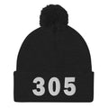 305 Area Code Pom-Pom Beanie