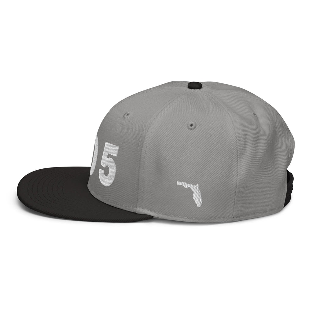 305 Area Code Snapback Hat