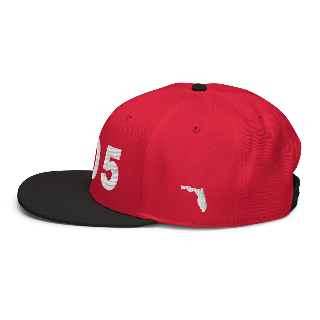 305 Area Code Snapback Hat