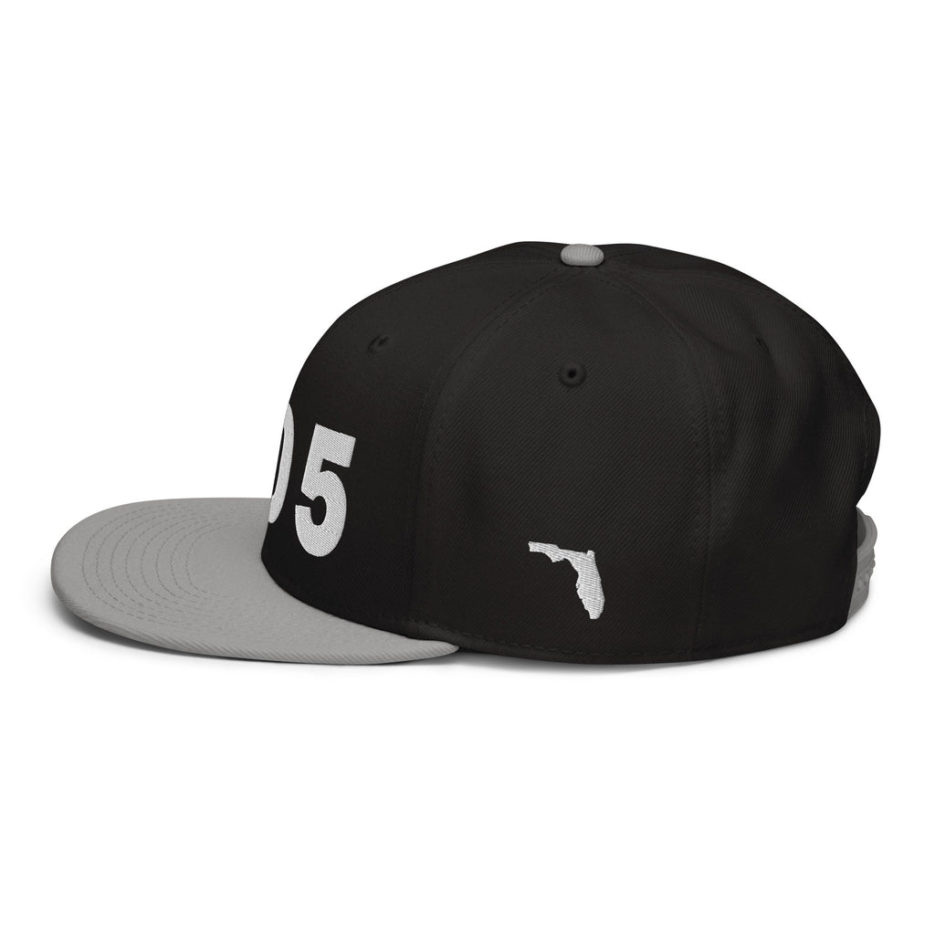 305 Area Code Snapback Hat