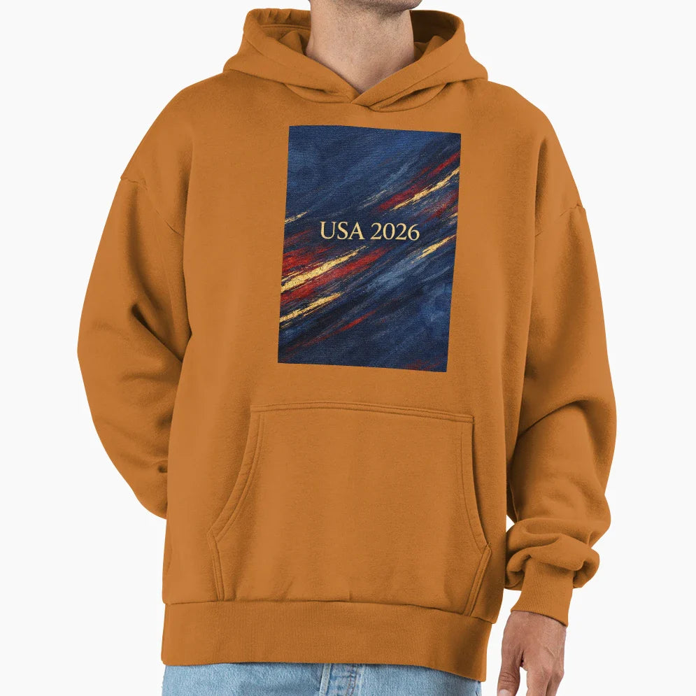 Elevated Usa 2026 Soccer Hoodie - Novelty Apparel Unisex