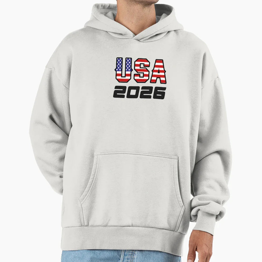 United States Usa 2026 Hoodie - Minimalist Print Unisex