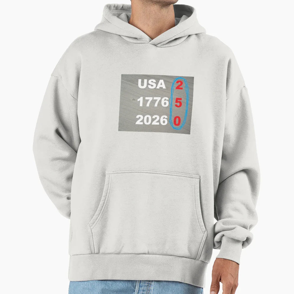 Usa 250 Hoodie - Minimalist Print Unisex