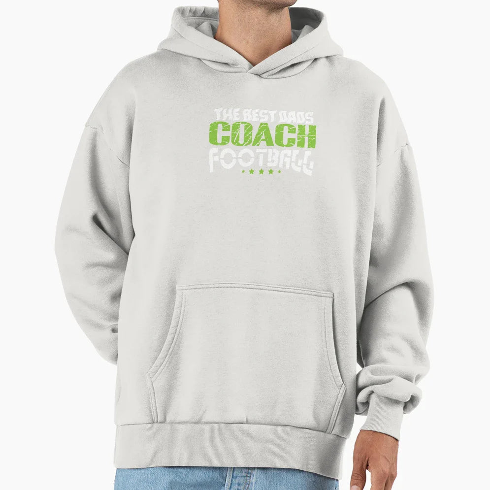 Mens Best Coach Dad Coaches Football T-Shirt - Custom Art Print for Adults