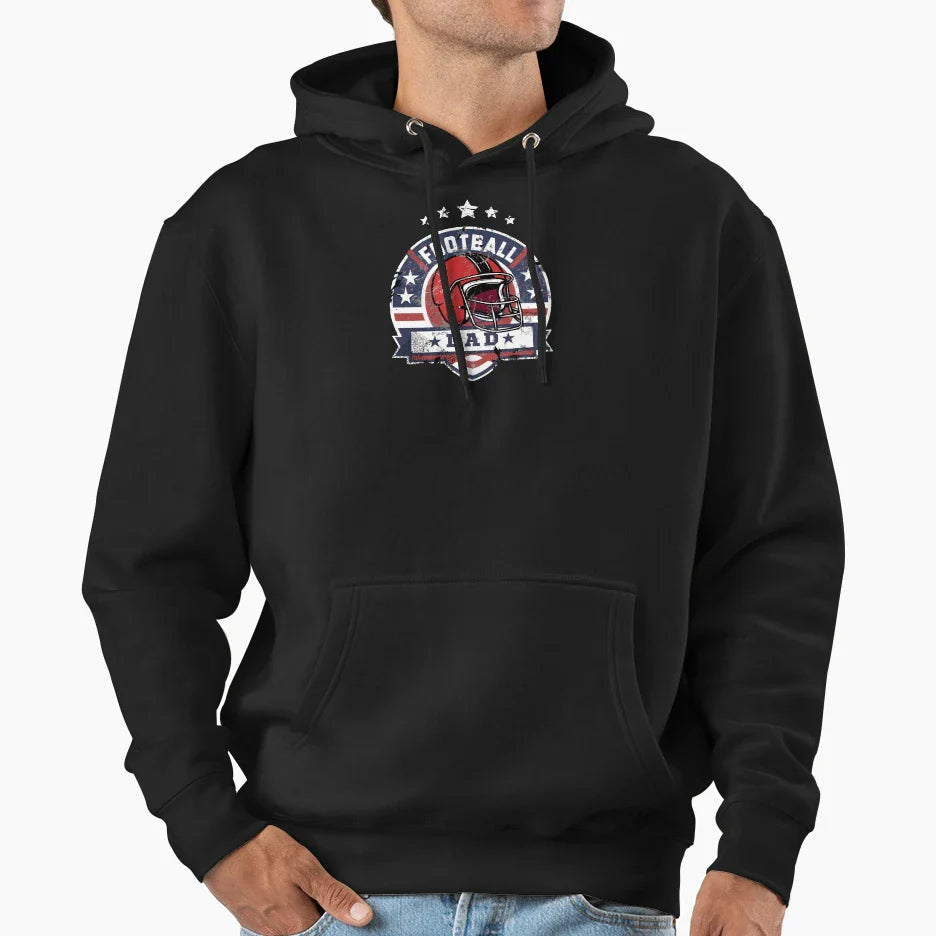 Football Dad Usa Hoodie - Unique Graphic for Adults