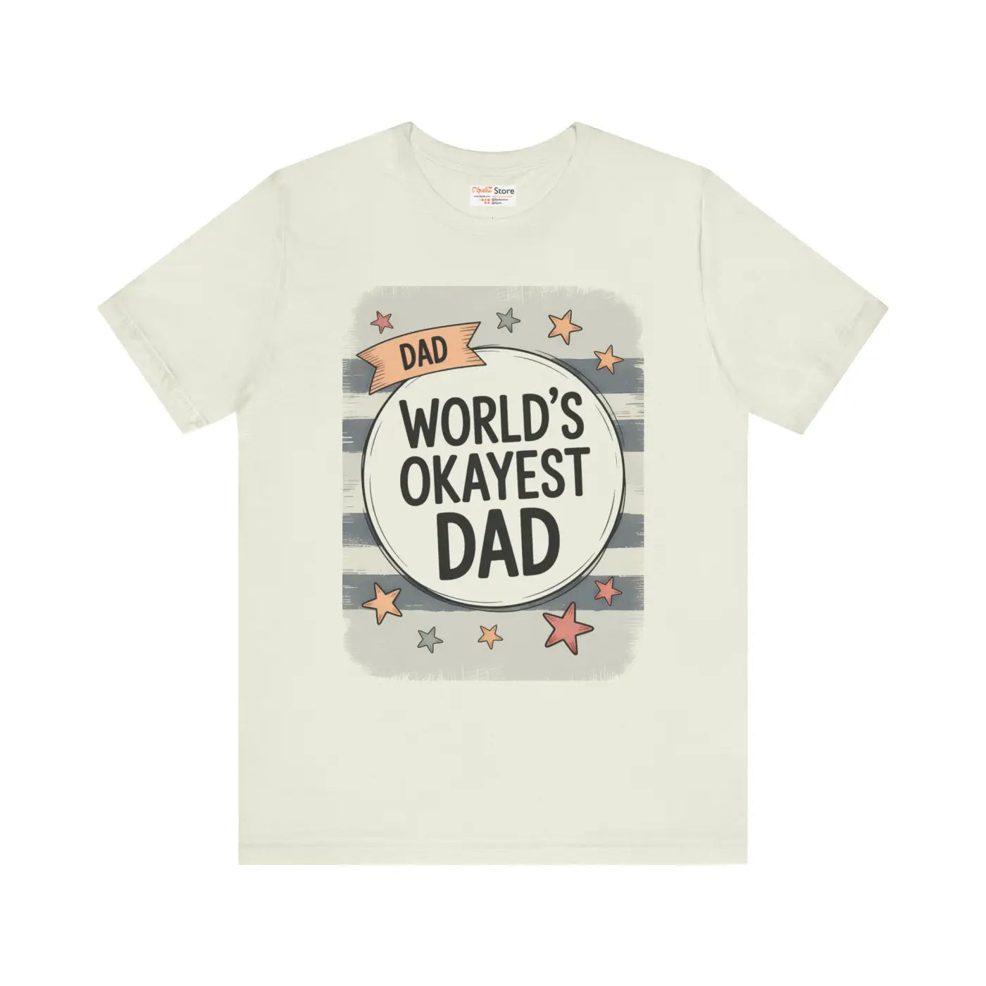 Worlds Okayest Dad Tee – Soft Cotton Unisex - Dipaliz