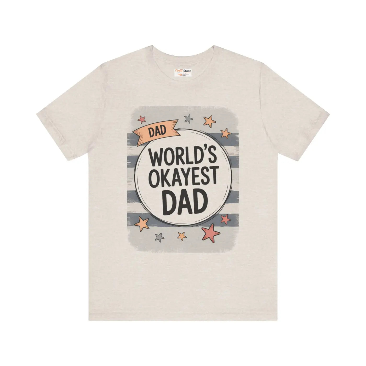 Worlds Okayest Dad Tee – Soft Cotton Unisex - Dipaliz